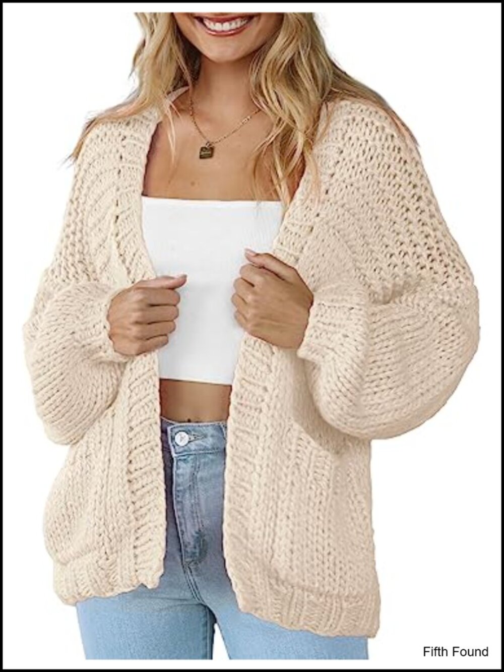 Womens Cardigan Soft Pocketed Long Sleeve Casual Knitted Open Front Lightweight
